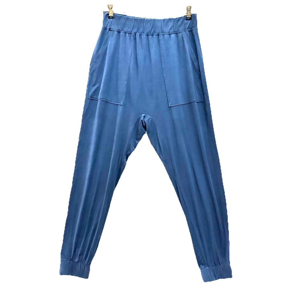 Lunya‎ S Small Modal Draped Joggers Soft Harem Lounge Jogger Pants Blue Luxury